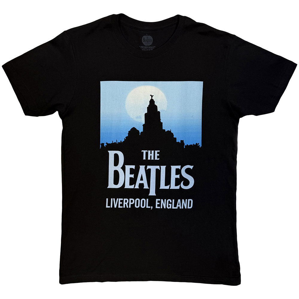 The Beatles Unisex T-Shirt: Liverpool, England (Black) product image 1