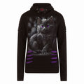 Spiral - CATTITUDE - Large Hood Ripped Hoody Purple-Black product image 1
