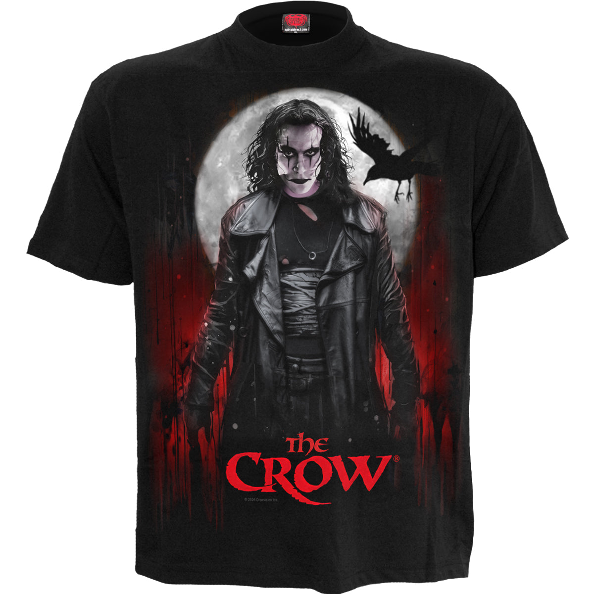 THE CROW - BLOOD MOON - Front Print T-Shirt Black product image 1