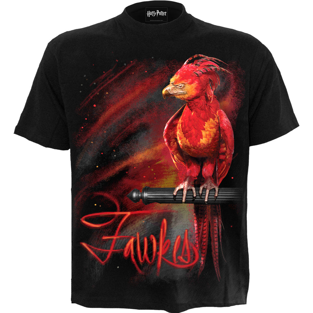 HARRY POTTER - FAWKES - Front Print T-Shirt Black product image 1