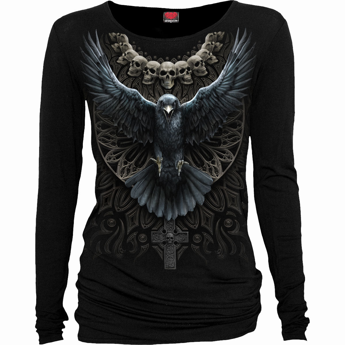 Spiral - RAVEN SKULL - Baggy Top Black product image 1