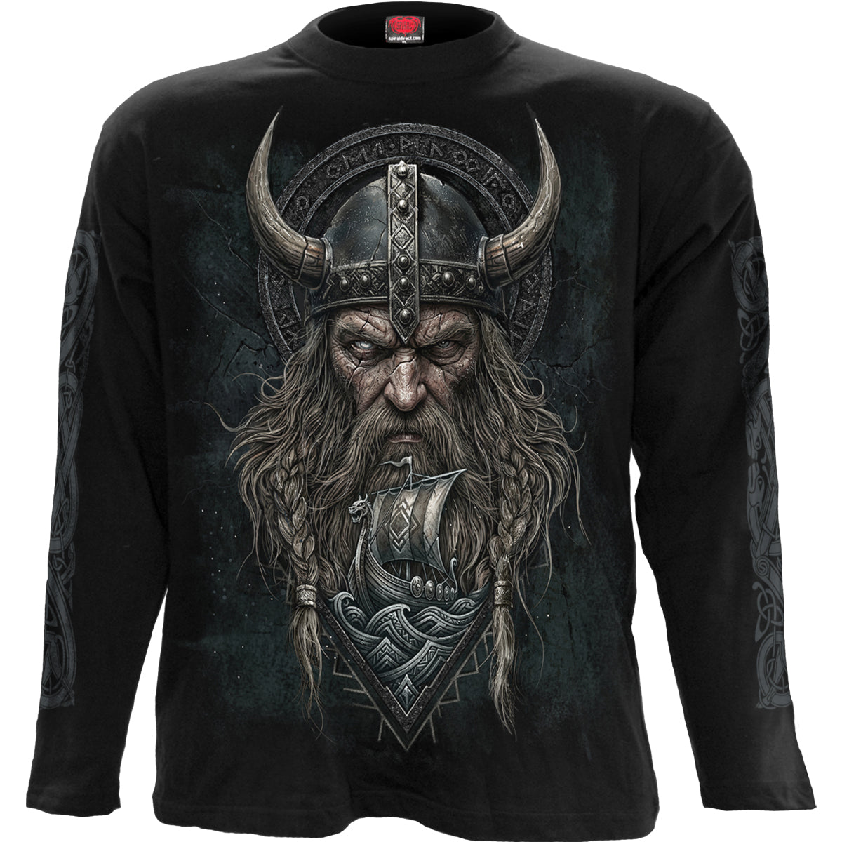 Spiral - VIKING NORSEMAN - Longsleeve T-Shirt Black product image 1