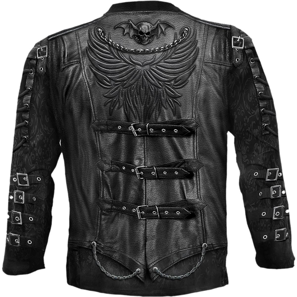 Spiral - GOTH WRAP - Allover Longsleeve T-Shirt Black product image 2