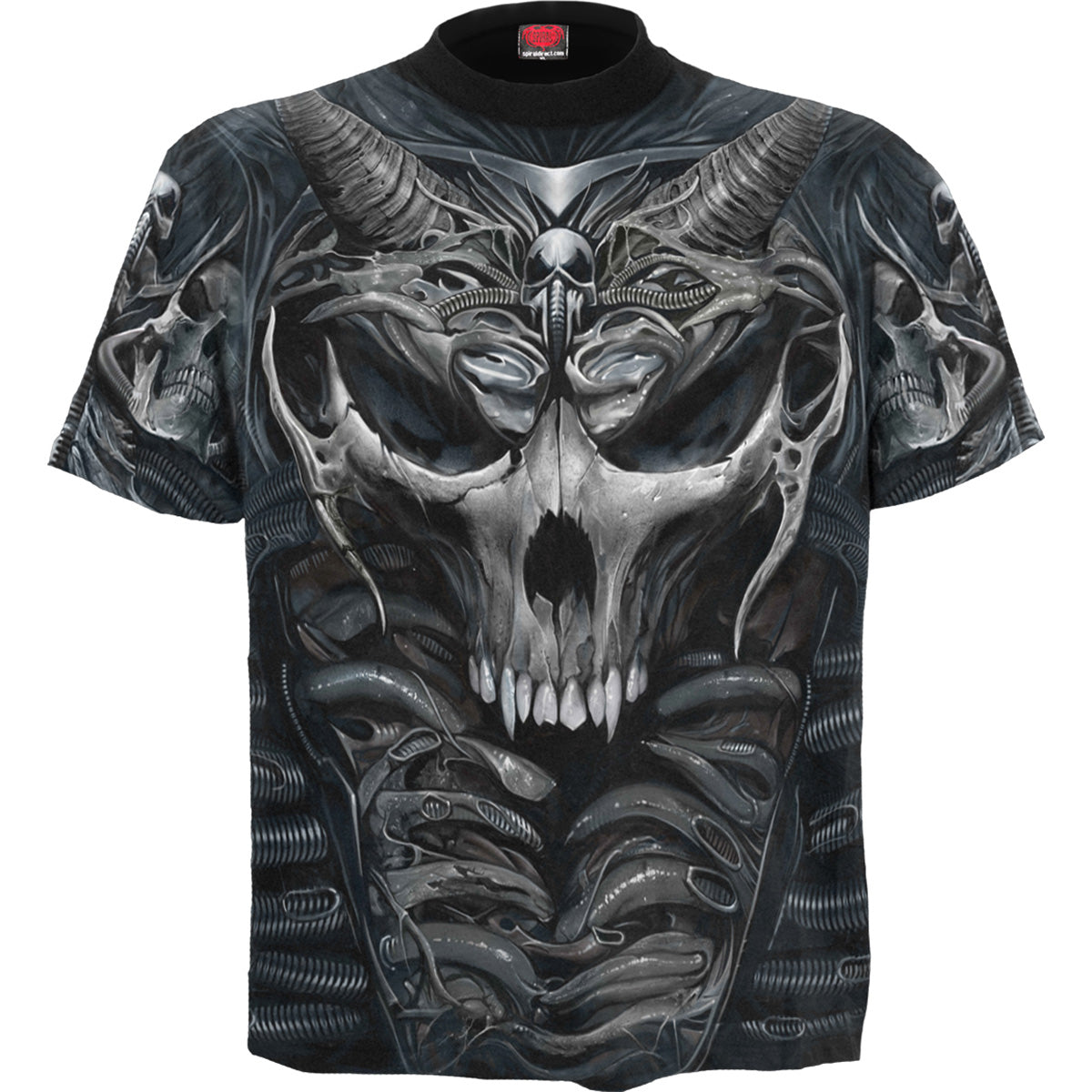 Spiral - SKULL ARMOUR - Allover T-Shirt Black product image 1