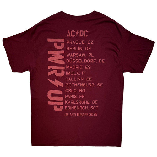 AC/DC Logo EU Tour 25 T Shirt product image 2