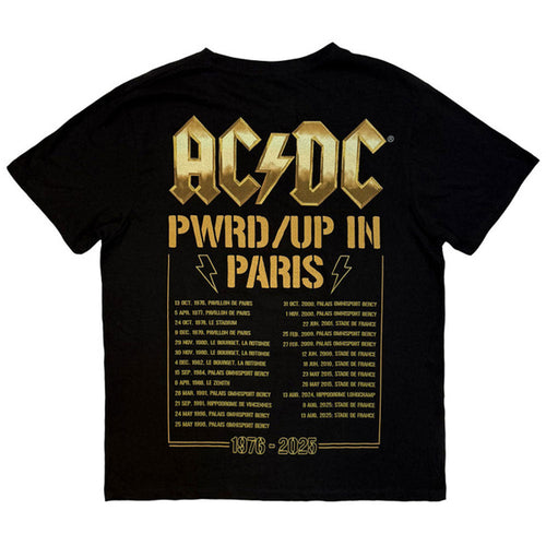 AC/DC PWR'D-UP In Paris EU Tour 25 T Shirt product image 2