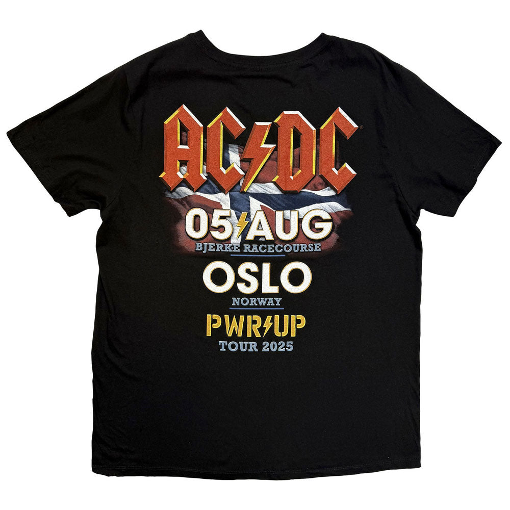 AC/DC PWR'D-UP Norway EU Tour 25 T Shirt product image 2