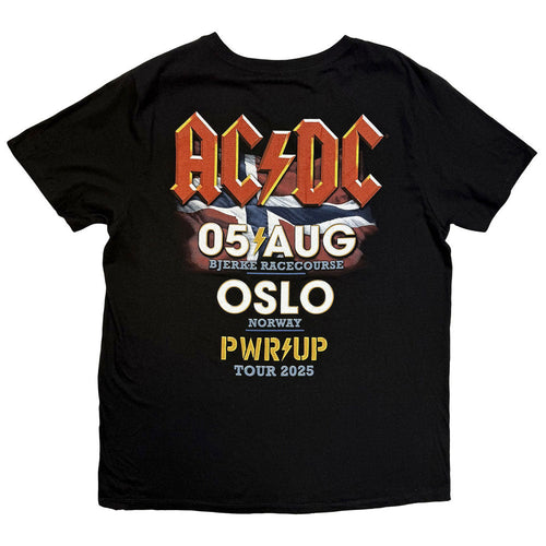 AC/DC PWR'D-UP Norway EU Tour 25 T Shirt product image 2