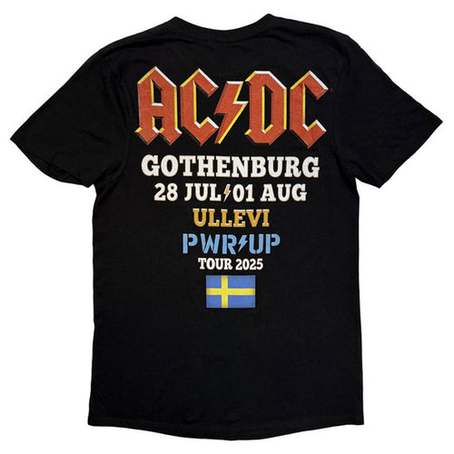 AC/DC PWR'D-UP Sweden EU Tour 25 T Shirt product image 2