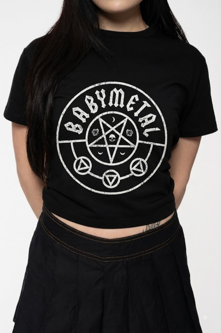 Babymetal Pentagram Band Logo Crop Top product image 3