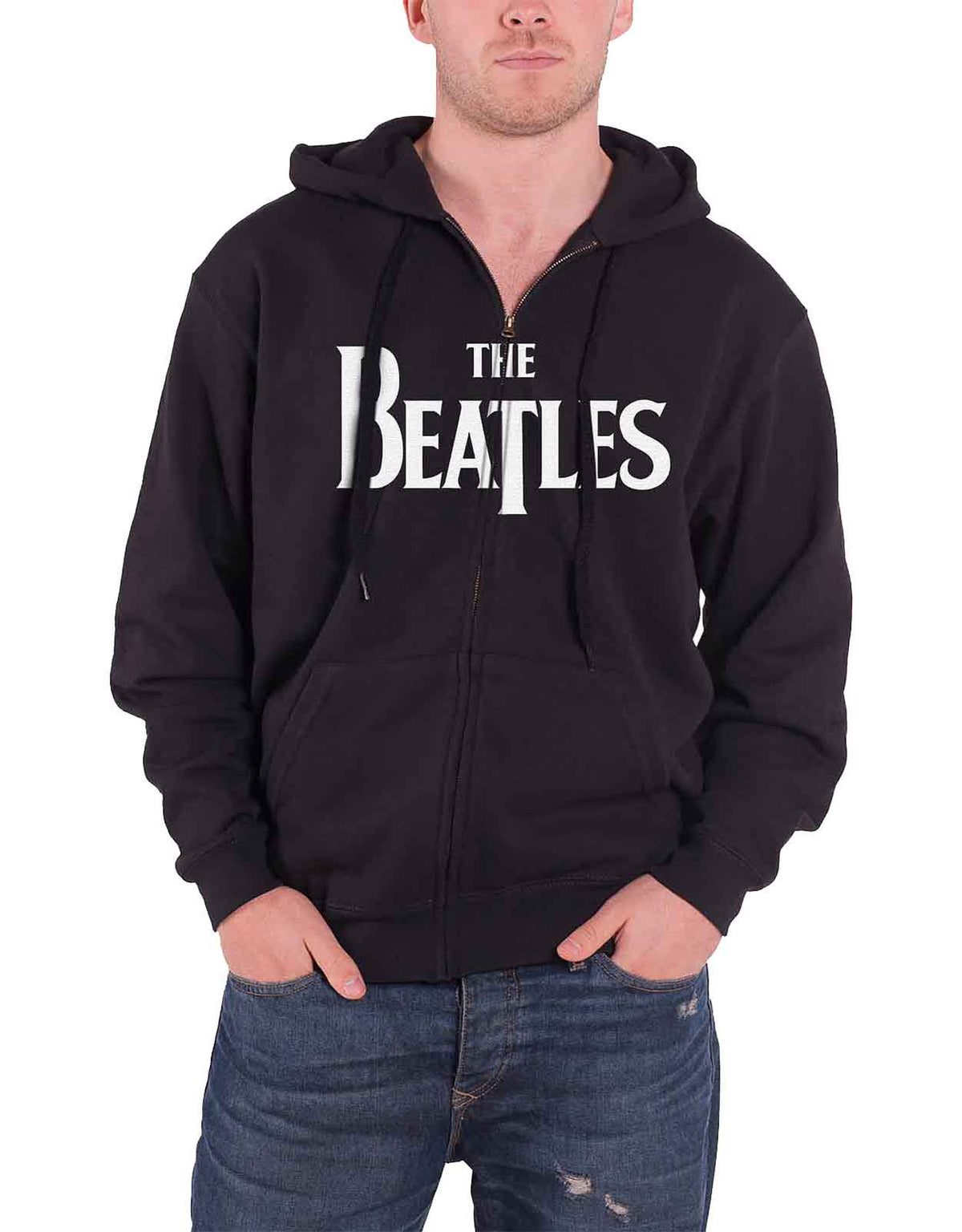The Beatles Drop T Logo Zipped Hoodie product image 1