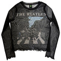 The Beatles Abbey Road And Logo Mesh Crop Top product image 1