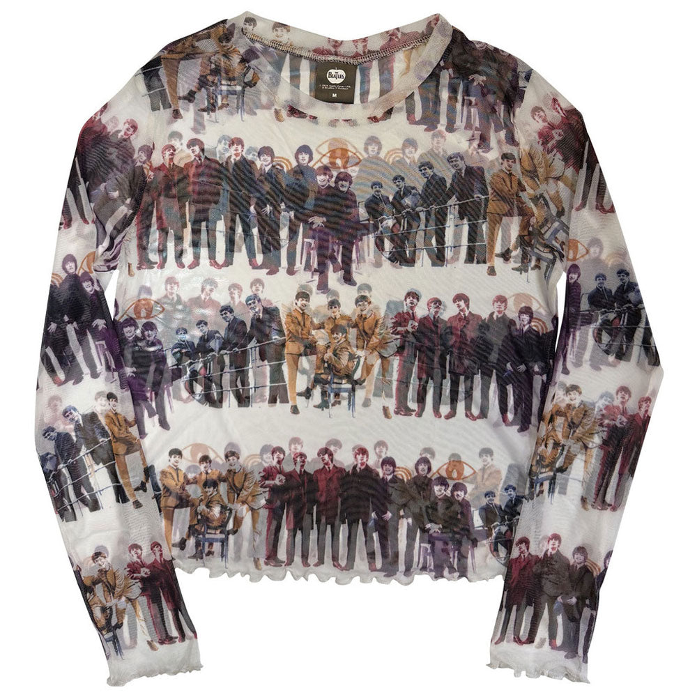 The Beatles Anthology Colours Repeat Mesh Crop Top product image 1