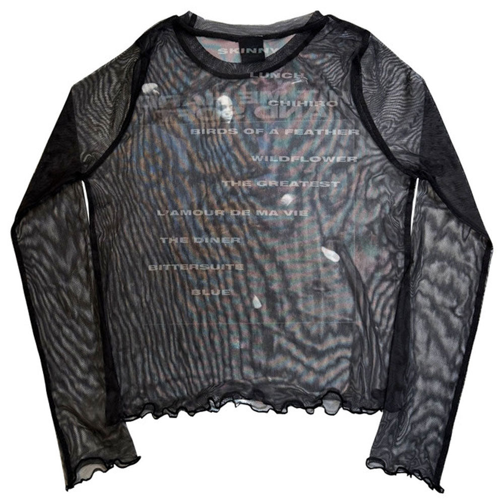 Billie Eilish HMHAS Tracklist Mesh Crop Top product image 2