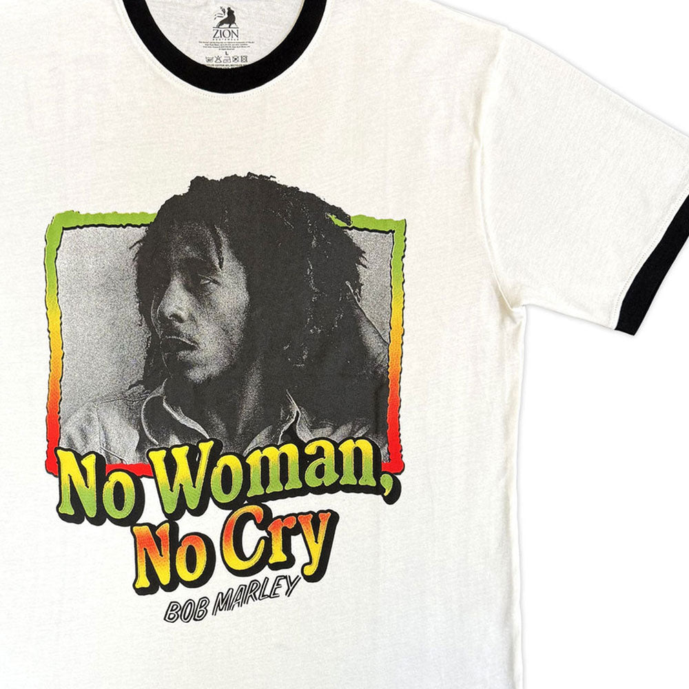 Bob Marley No Woman No Cry Ringer T Shirt product image 2