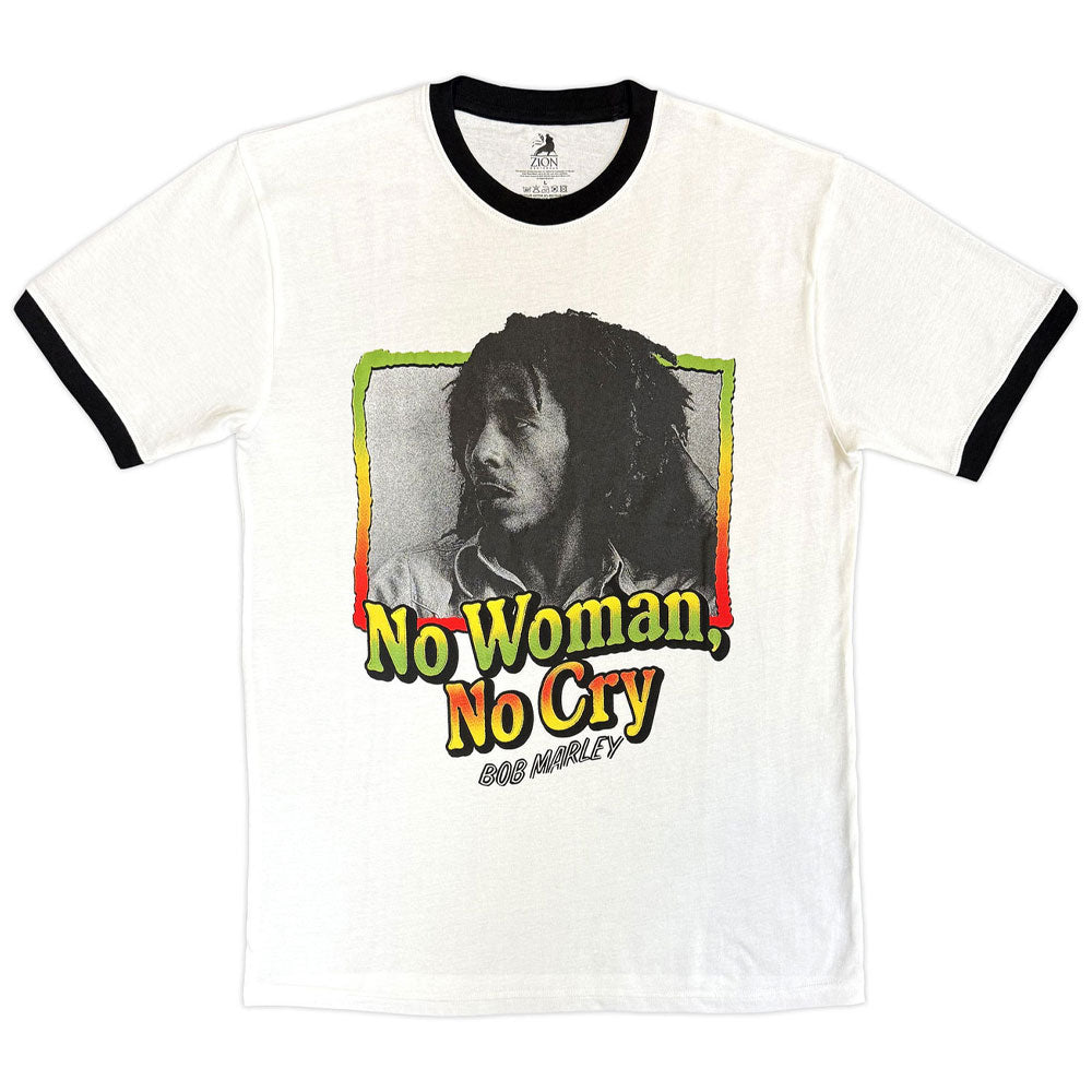 Bob Marley No Woman No Cry Ringer T Shirt product image 1