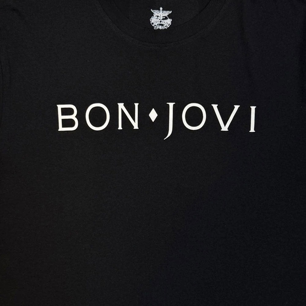 Bon Jovi Band Logo Mono T Shirt product image 2
