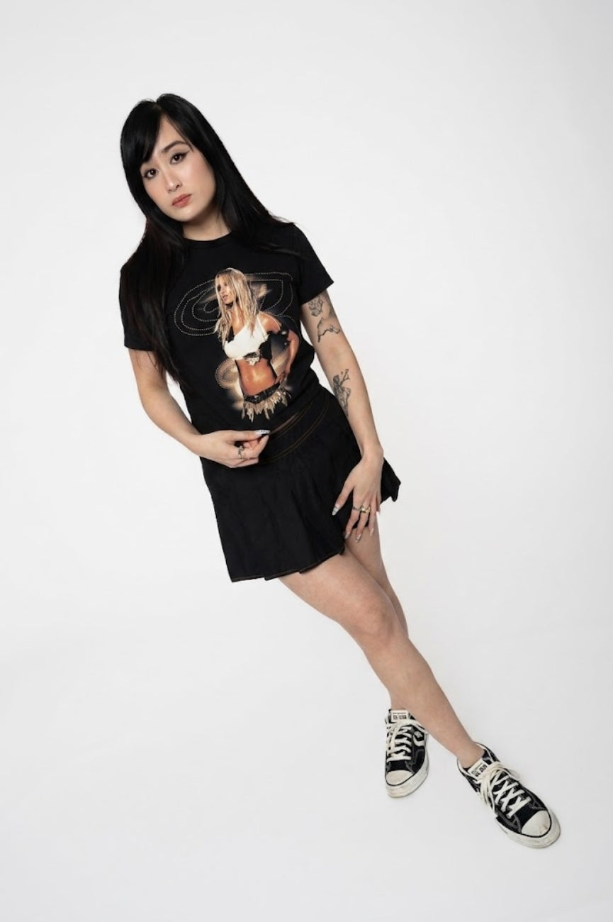 Britney Spears Portrait Spiral Crop Top product image 4