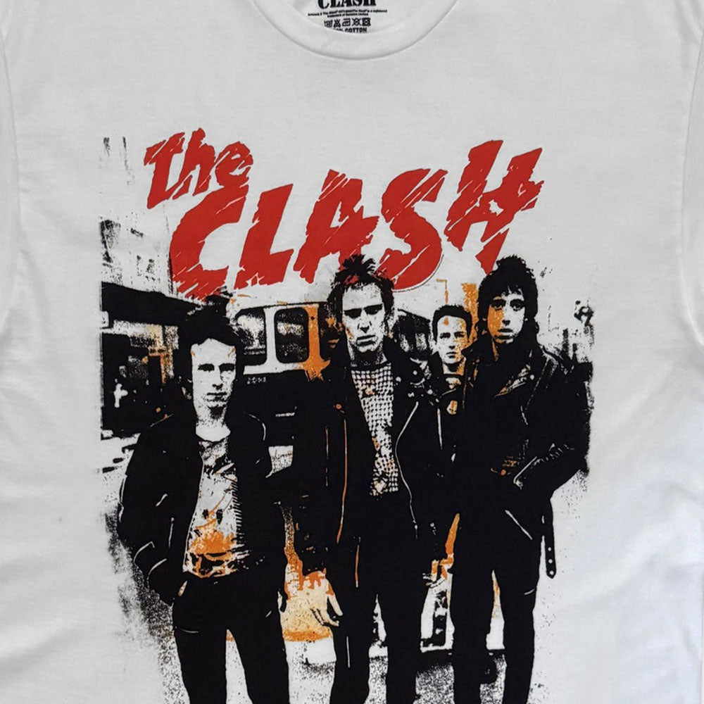 The Clash White Riot Band Photo T Shirt product image 2