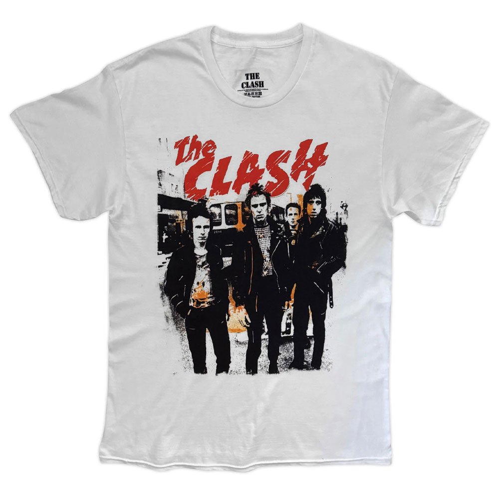 The Clash White Riot Band Photo T Shirt product image 1