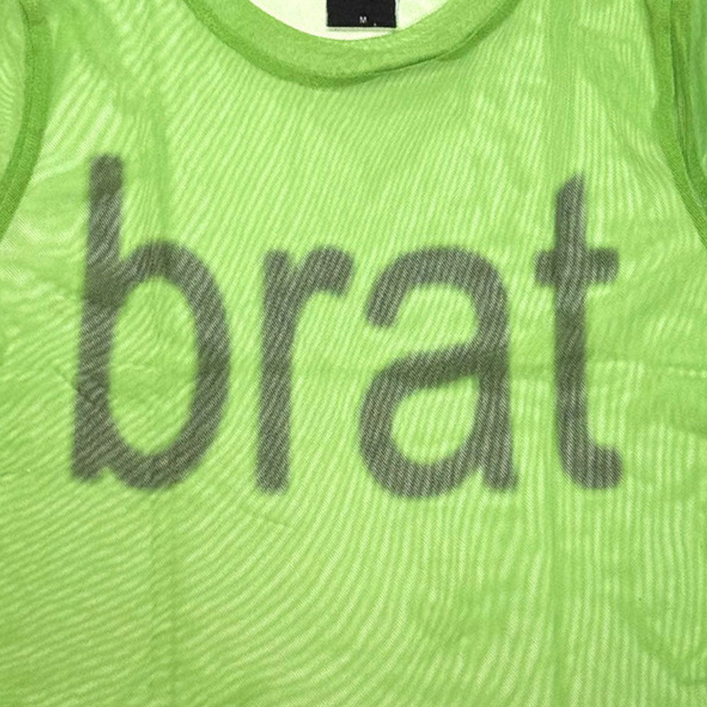 Charli XCX Brat Logo Mesh Crop Top product image 2