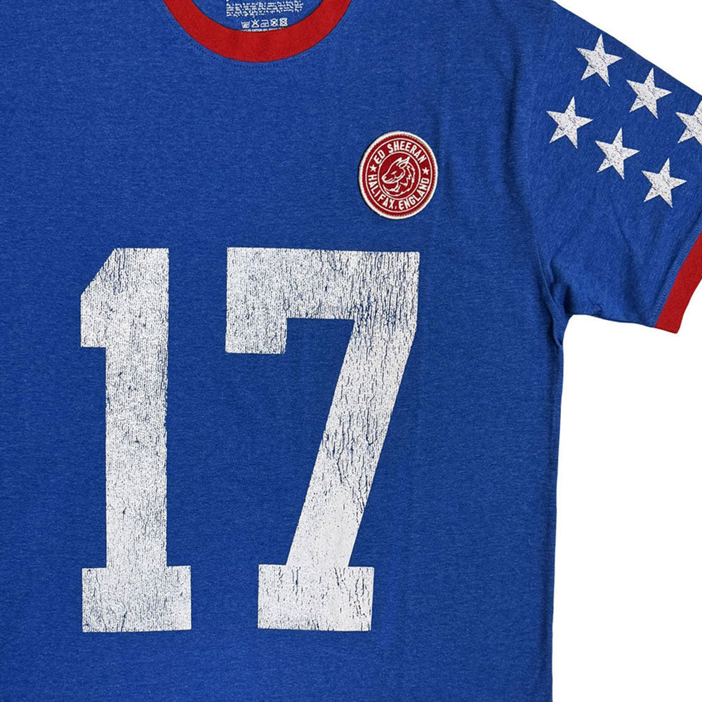 Ed Sheeran Play 17 Ringer T Shirt product image 2