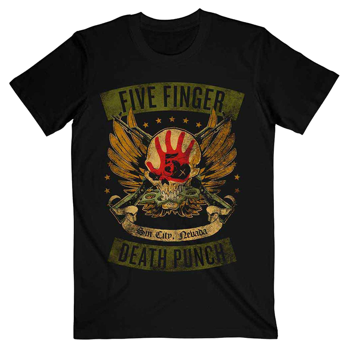 Five Finger Death Punch Locked & Loaded T Shirt product image 1