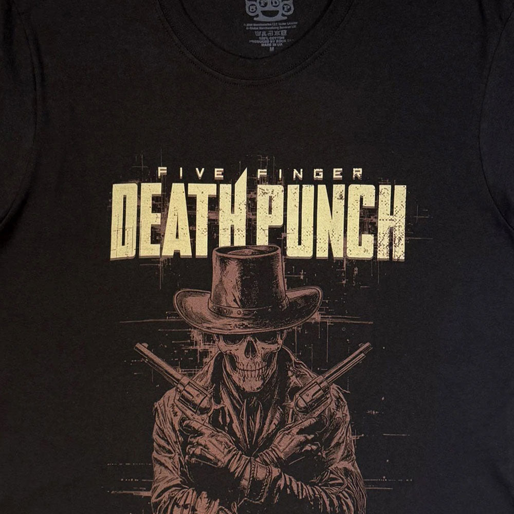 Five Finger Death Punch Crossed Pistols Shadow T Shirt product image 2