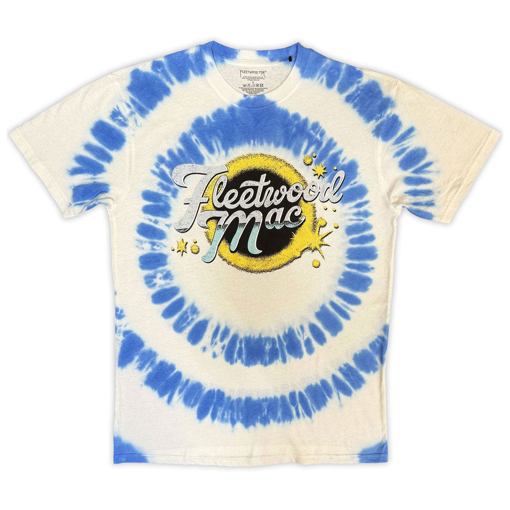 Fleetwood Mac Band Logo Spiral Dye Wash T Shirt product image 1