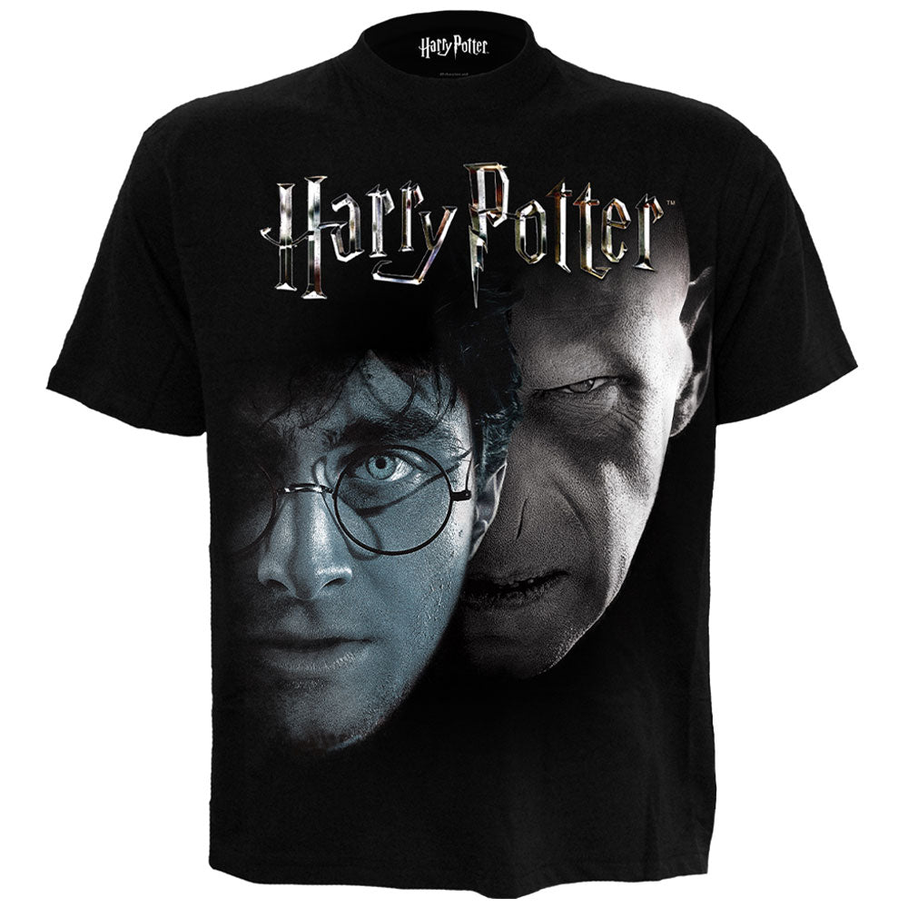 HARRY POTTER - SHADOW FACES - Front Print T-Shirt Black product image 1