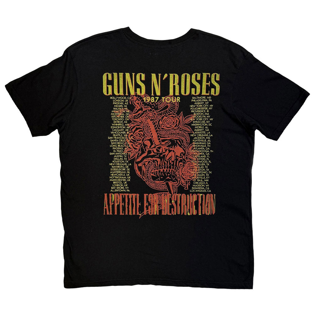 Guns N' Roses Skeleton 1987 Tour T Shirt product image 2