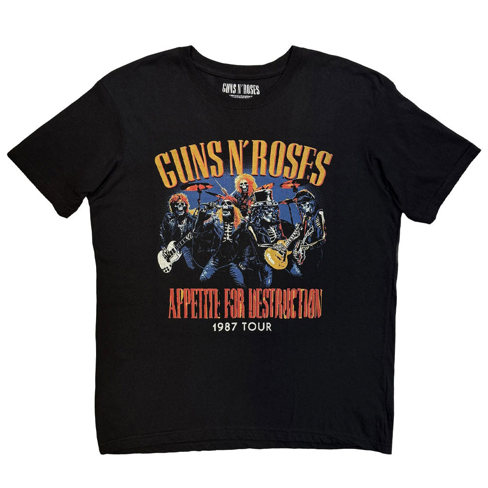 Guns N' Roses Skeleton 1987 Tour T Shirt product image 1