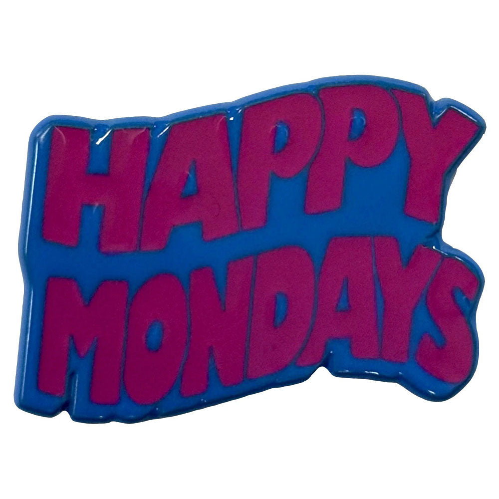 Happy Mondays Wavy Band Logo Pin Badge