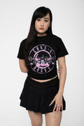 Guns N Roses Pink Bullet Band Logo Crop Top product image 1