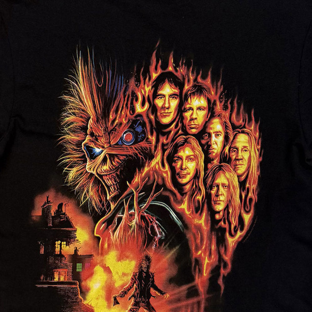 Iron Maiden Burning Ambition Text Logo T Shirt product image 2
