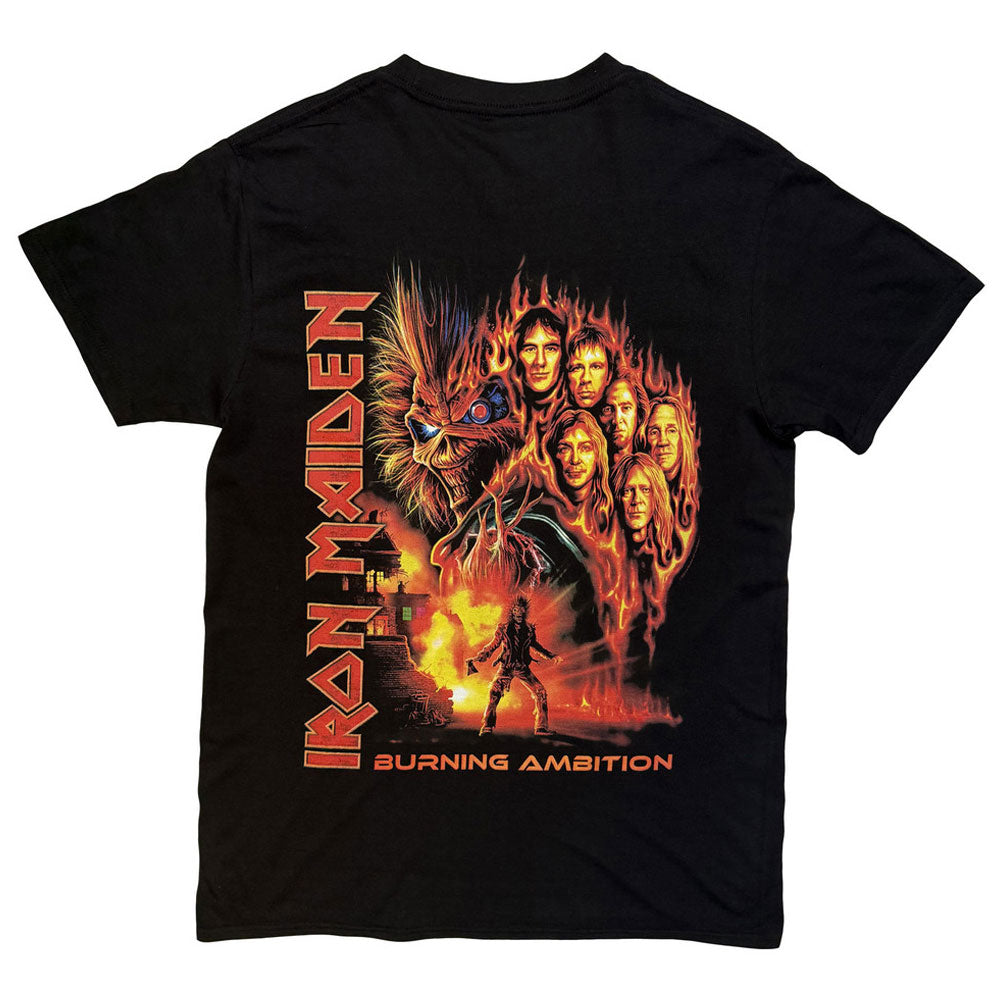 Iron Maiden Burning Ambition Pocket Logo T Shirt product image 2