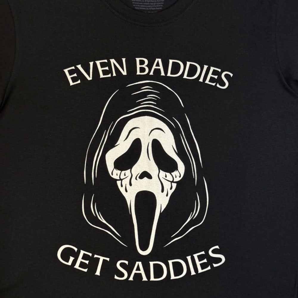 Ghostface Even Baddies Get Saddies T Shirt product image 2
