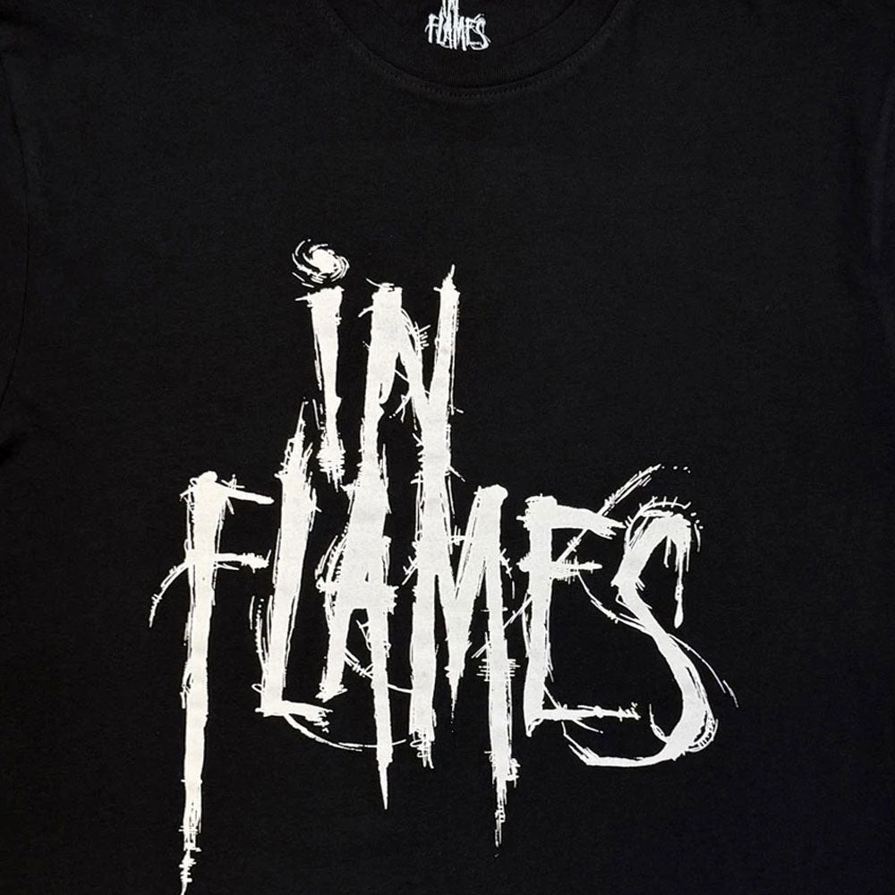 In Flames Band Logo Mono T Shirt product image 2