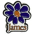 James Band Logo Purple Daisy Pin Badge