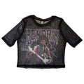 Jimi Hendrix Lightning Sknny Fit Mesh Crop Top product image 1
