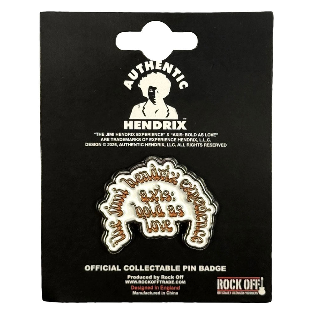 Jimi Hendrix Axis Logo Pin Badge