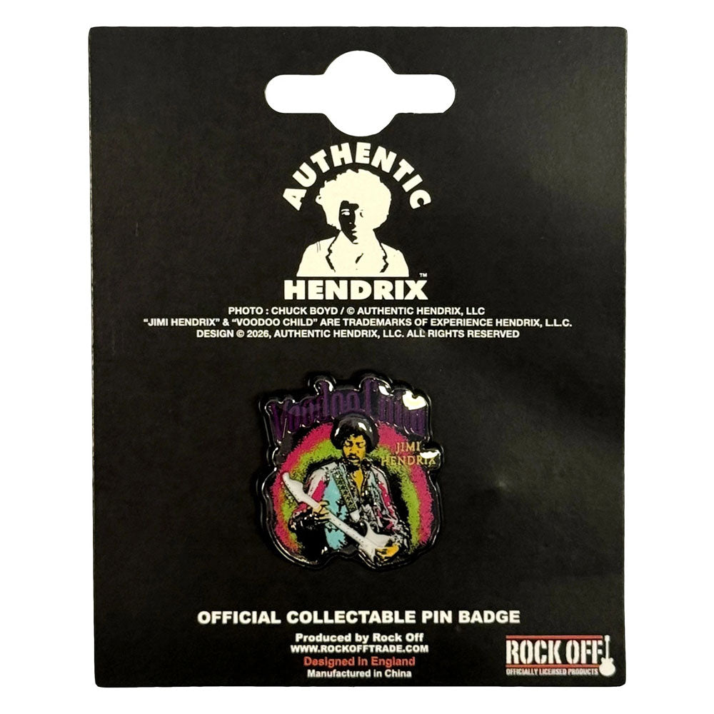 Jimi Hendrix Voodoo Child Pin Badge