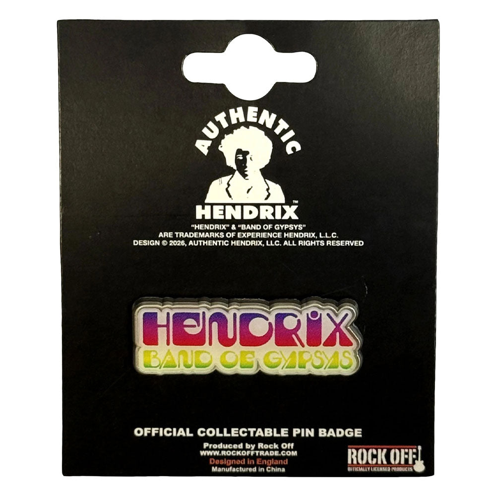 Jimi Hendrix Band Of Gypsys Pin Badge