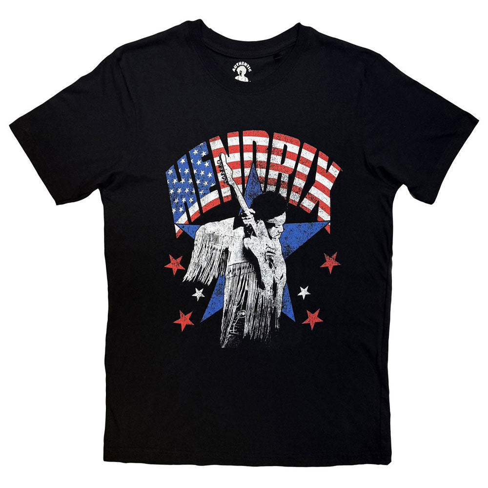 Jimi Hendrix Stars And Stripes Logo T Shirt product image 1
