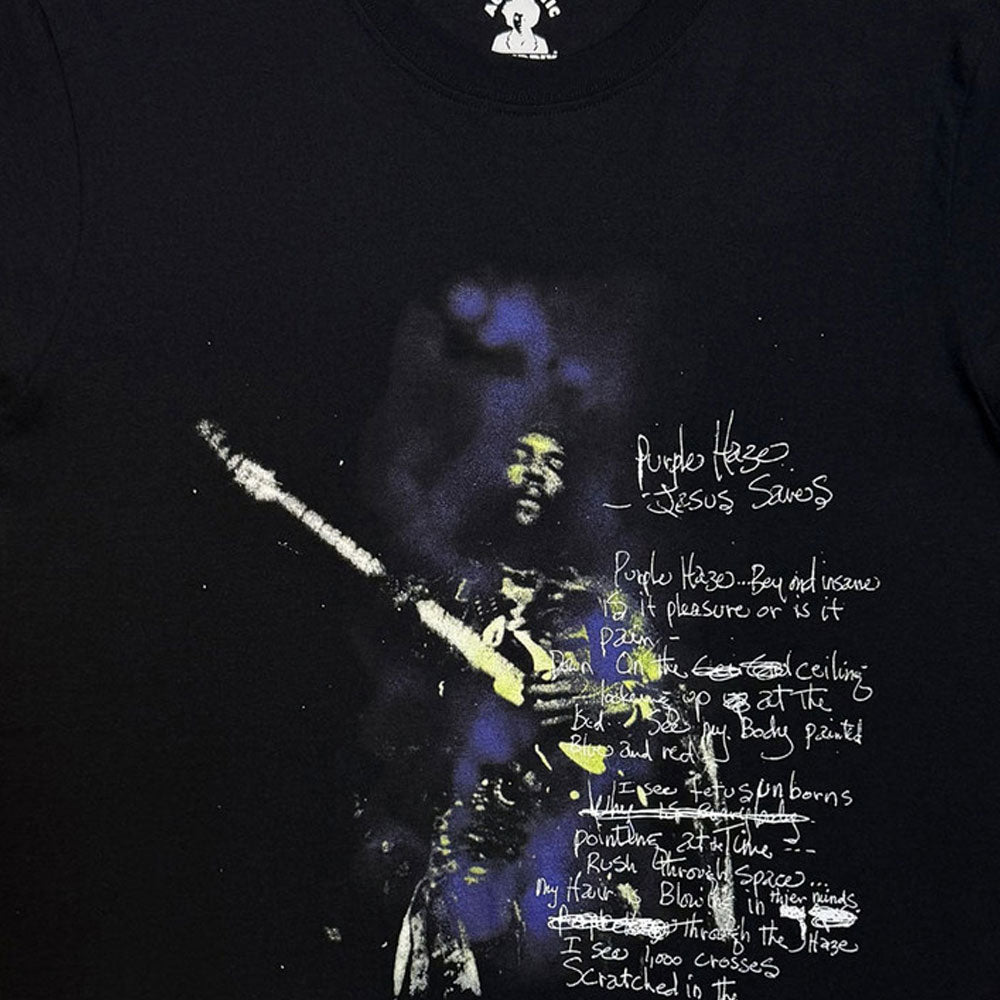 Jimi Hendrix Purple Haze Lyrics T Shirt product image 2