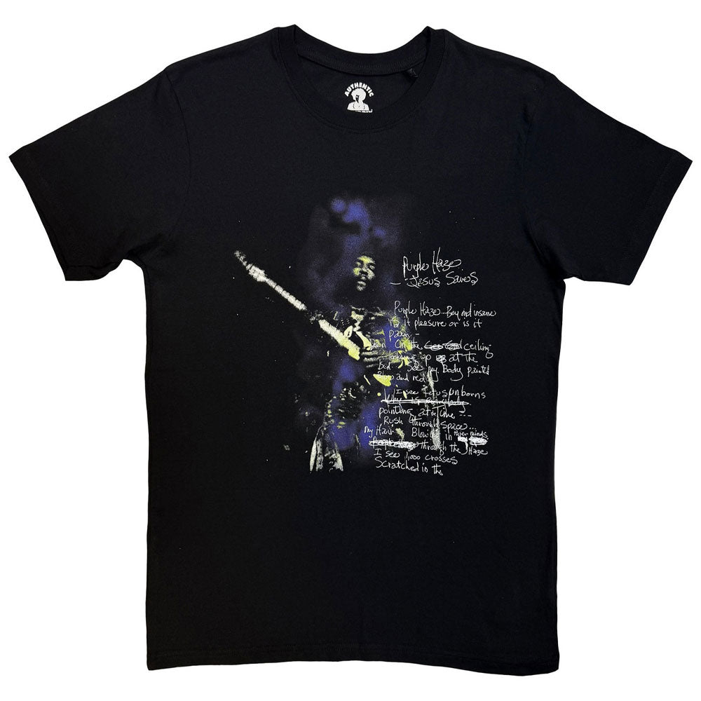 Jimi Hendrix Purple Haze Lyrics T Shirt product image 1