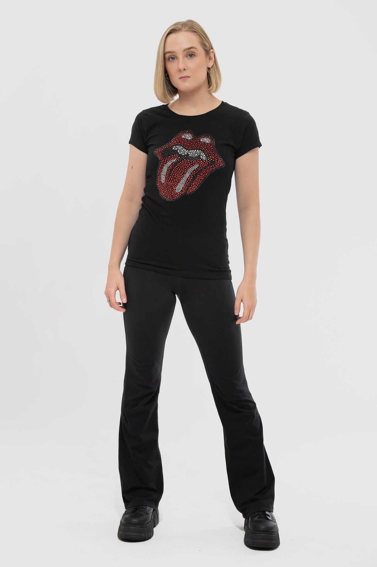 The Rolling Stones Diamante Tongue Skinny Tee product image 2