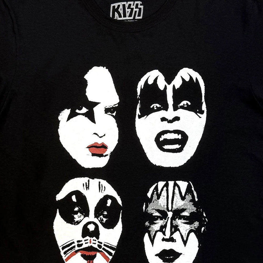 KISS Stacked Faces Band Logo T Shirt product image 2