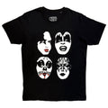 KISS Stacked Faces Band Logo T Shirt product image 1