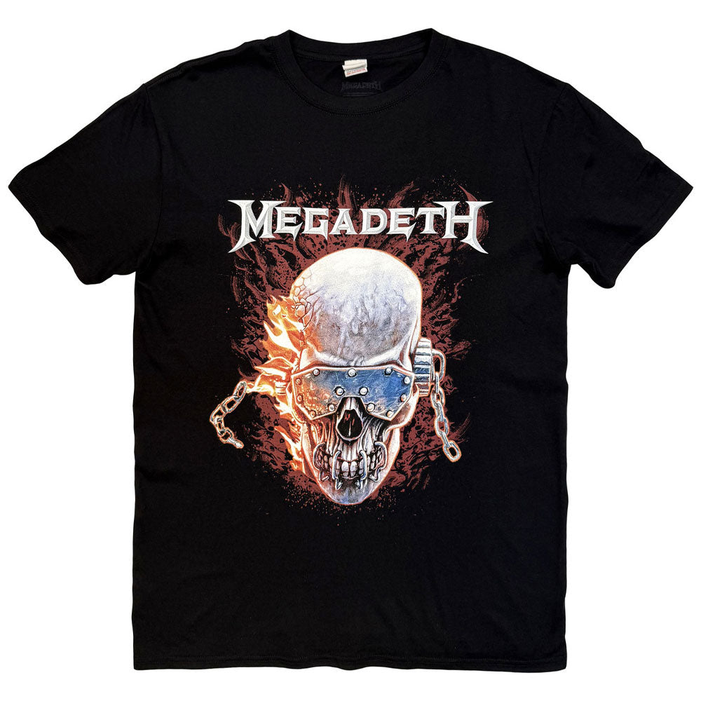 Megadeth Vic And Flames Band Logo T Shirt product image 1